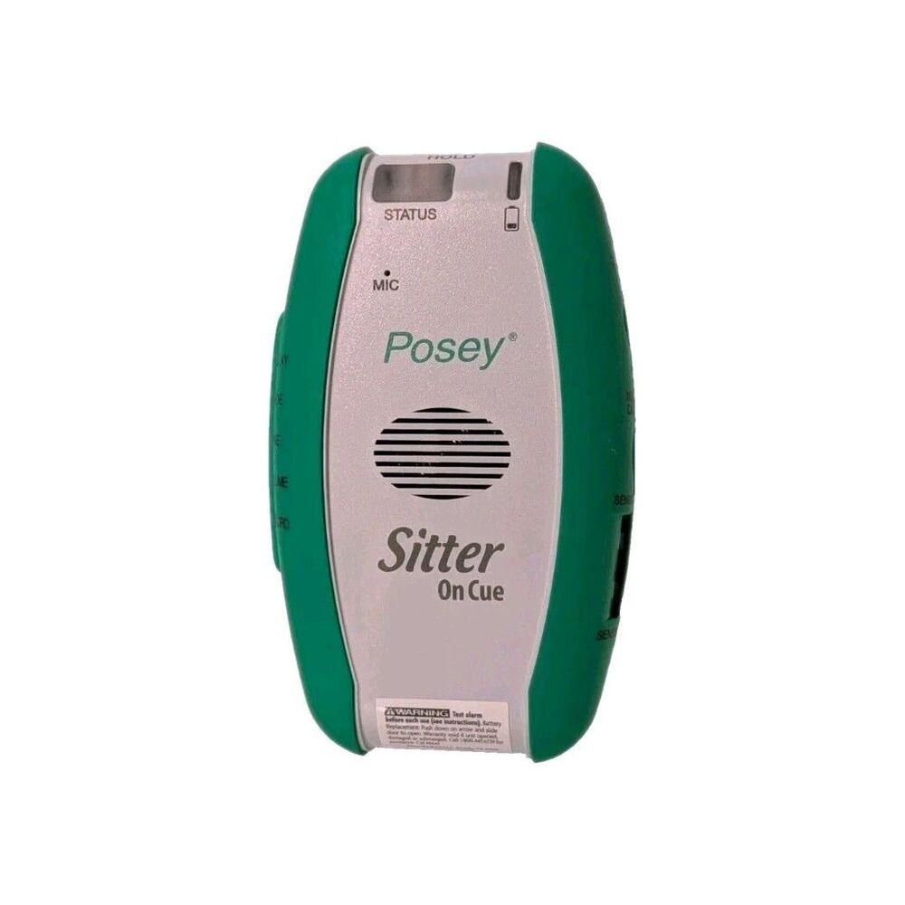 Posey 8645 Sitter on Cue Patient Alarm, 9V Battery Operated Caregiver Monitor